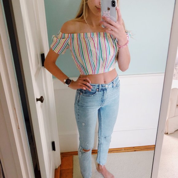 f21: NWT carnival bubble crop top - Picture 2 of 2